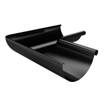 Gutter Corner 150mm Black