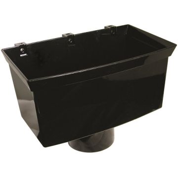 110mm Pipe Hopper Black