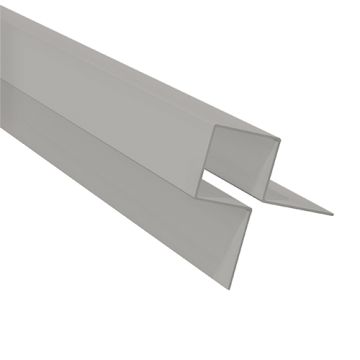 Aluminium Symmetric External Corner Grey