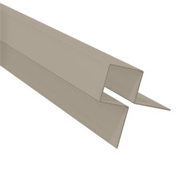 Aluminium Symmetric External Corner Grey Brown