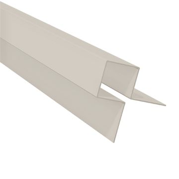 Aluminium Symmetric External Corner Cream White