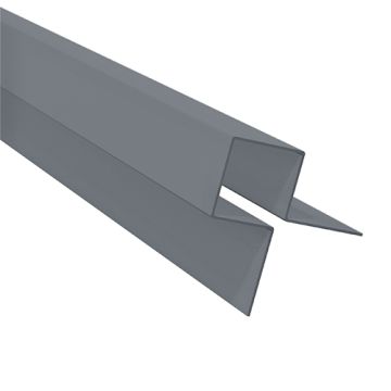 Aluminium Symmetric External Corner Dark Grey