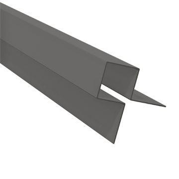 Aluminium Symmetric External Corner Pewter