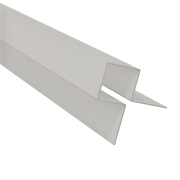 Aluminium Symmetric External Corner Silver Grey
