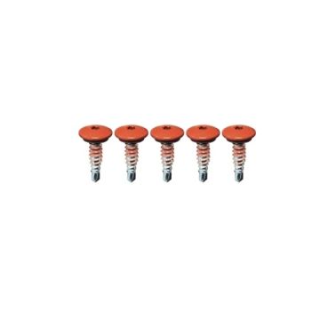 Low Profile Stitcher Drillscrew Terracotta Red