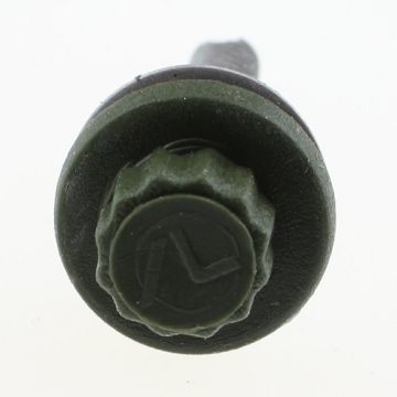 Drillscrew with Olive Green Moulded Head 135mm
