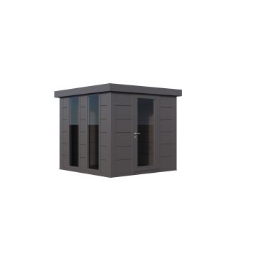 Telluria Luminato 2424 Steel Kit Garden Room Building - Anthracite Grey