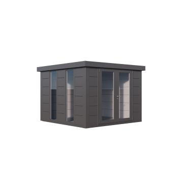 Telluria Luminato 3030 Steel Kit Garden Room Building - Anthracite