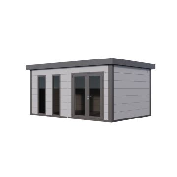 Telluria Luminato 5436 Steel Kit Garden Room Building - Light Grey