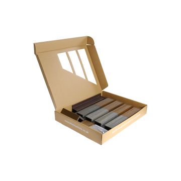 Bison Batten Cladding Sample Box - Oak, Ash Grey and Black