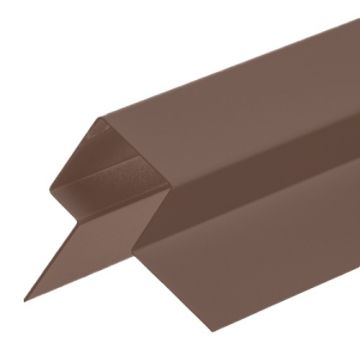 Asymmetric External Corner / Window Reveal for Cedral Lap - C78 Cocoa Brown