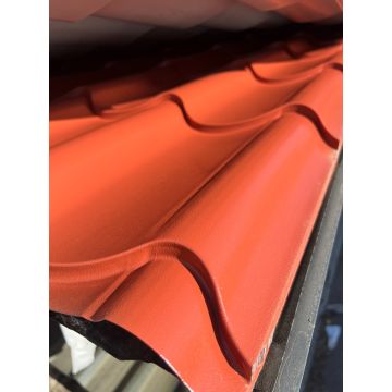 33/1000 Pantile Profile Steel Sheet, 0.7mm thick, Plastic Coated, Terracotta (Seconds)