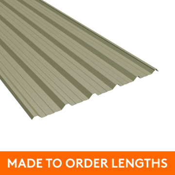 32/1000 Box Profile Steel Sheet, 0.7mm thick, Plastic Coated, Moorland Green